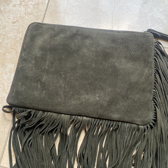Zara suede fringe clutch - Picture 3 of 7